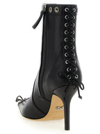Black Calfskin Ankle Boots