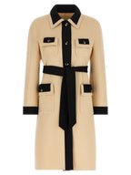 Beige Virgin Wool Coat