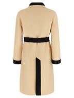 Beige Virgin Wool Coat