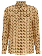 Beige Silk Blouse
