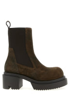 Brown Calfskin Ankle Boots