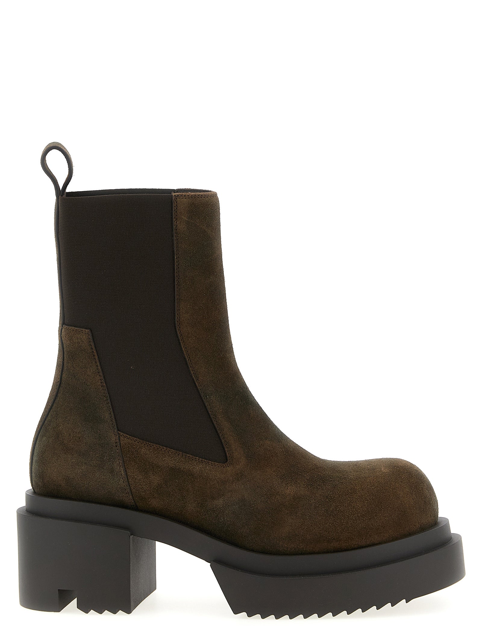 Brown Calfskin Ankle Boots