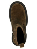Brown Calfskin Ankle Boots