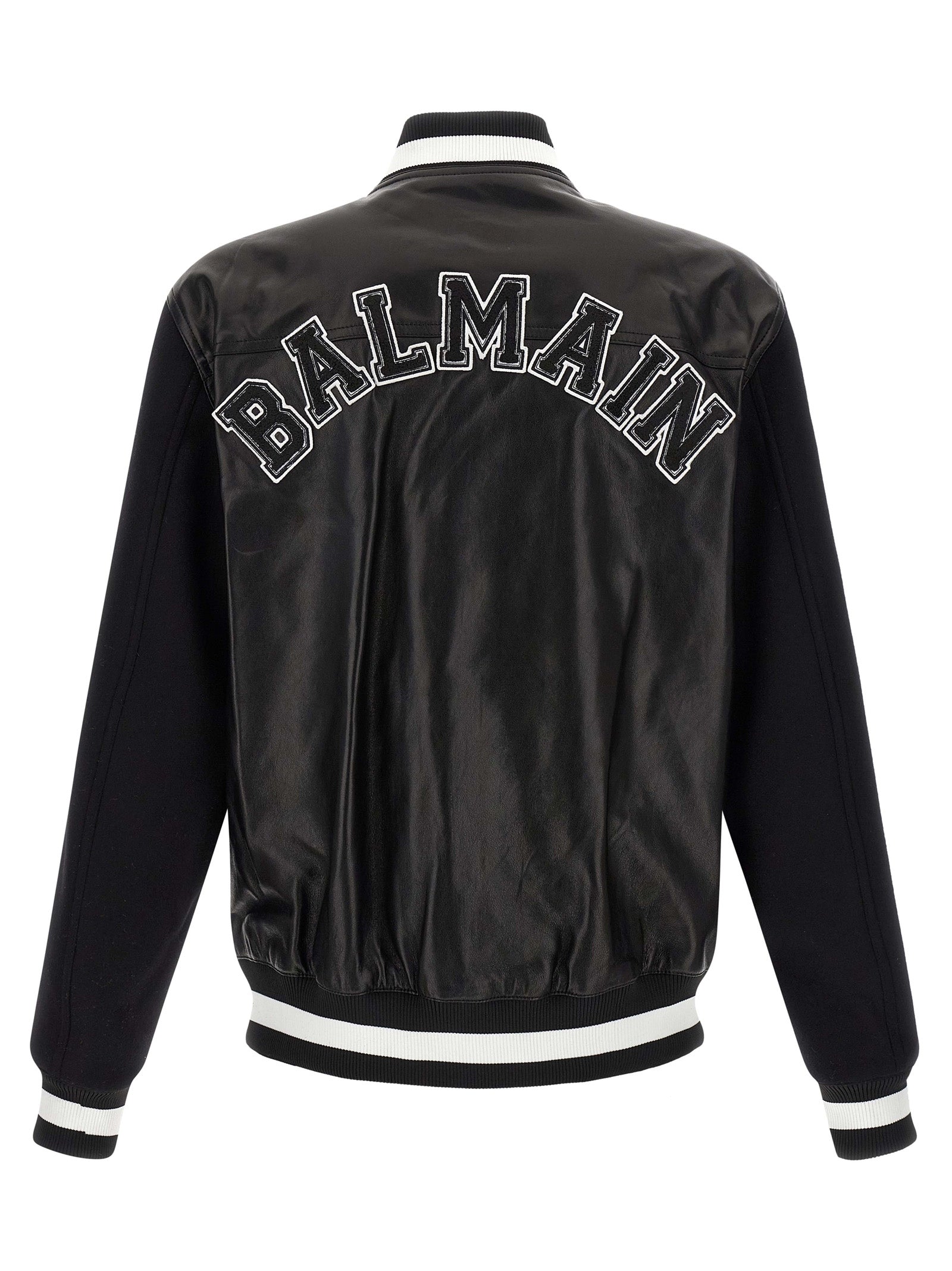Bicolor Lamb Leather Leather Jacket