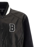 Bicolor Lamb Leather Leather Jacket