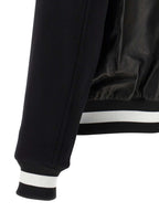 Bicolor Lamb Leather Leather Jacket