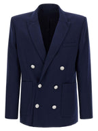 Blue Virgin Wool Blazer