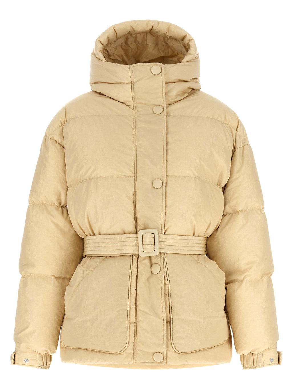 Beige Nylon Shell Jacket