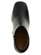 Black Calfskin Ankle Boots