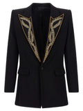 Black Viscose Blazer