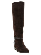 Brown Leather Over The Knee