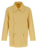 Bicolor Virgin Wool Coat