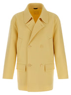 Bicolor Virgin Wool Coat