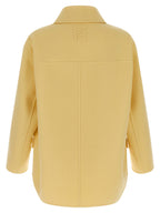Bicolor Virgin Wool Coat