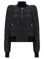 Black Nylon Bomber
