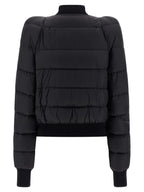 Black Nylon Bomber