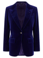 Blue Cotton Blazer