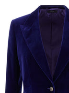 Blue Cotton Blazer
