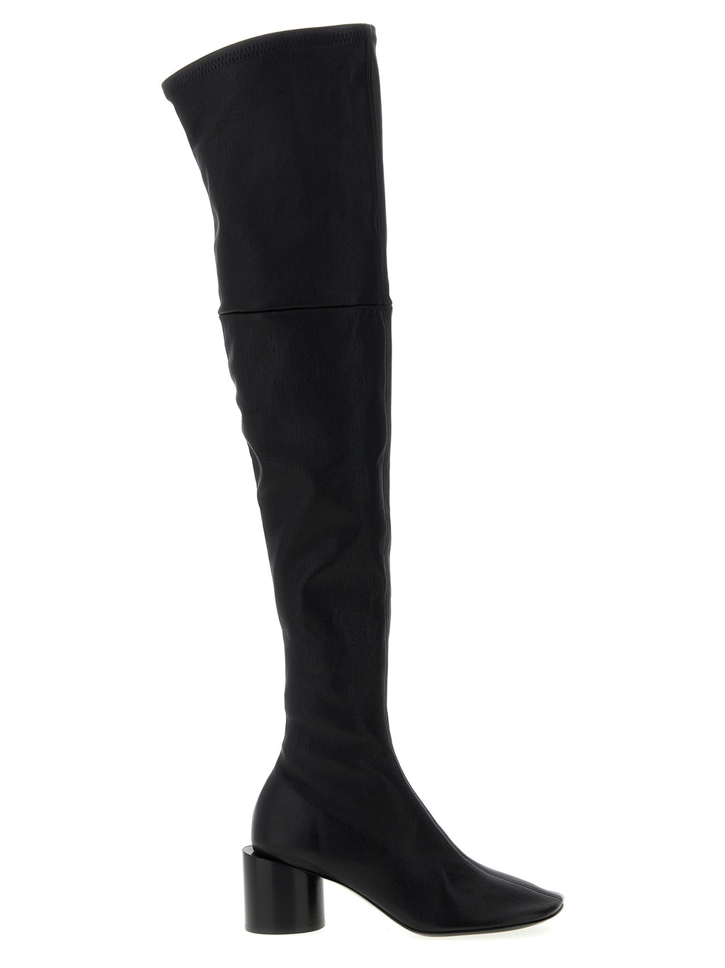 Black Leather Over The Knee