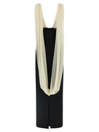 Bicolor Virgin Wool Long Dress