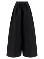 Black Silk Casual Pants