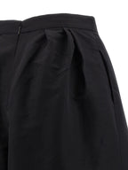 Black Silk Casual Pants