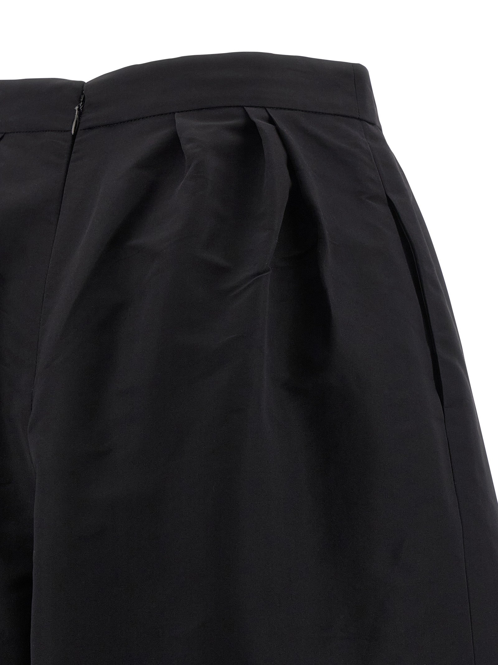 Black Silk Casual Pants
