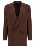 Brown Virgin Wool Blazer