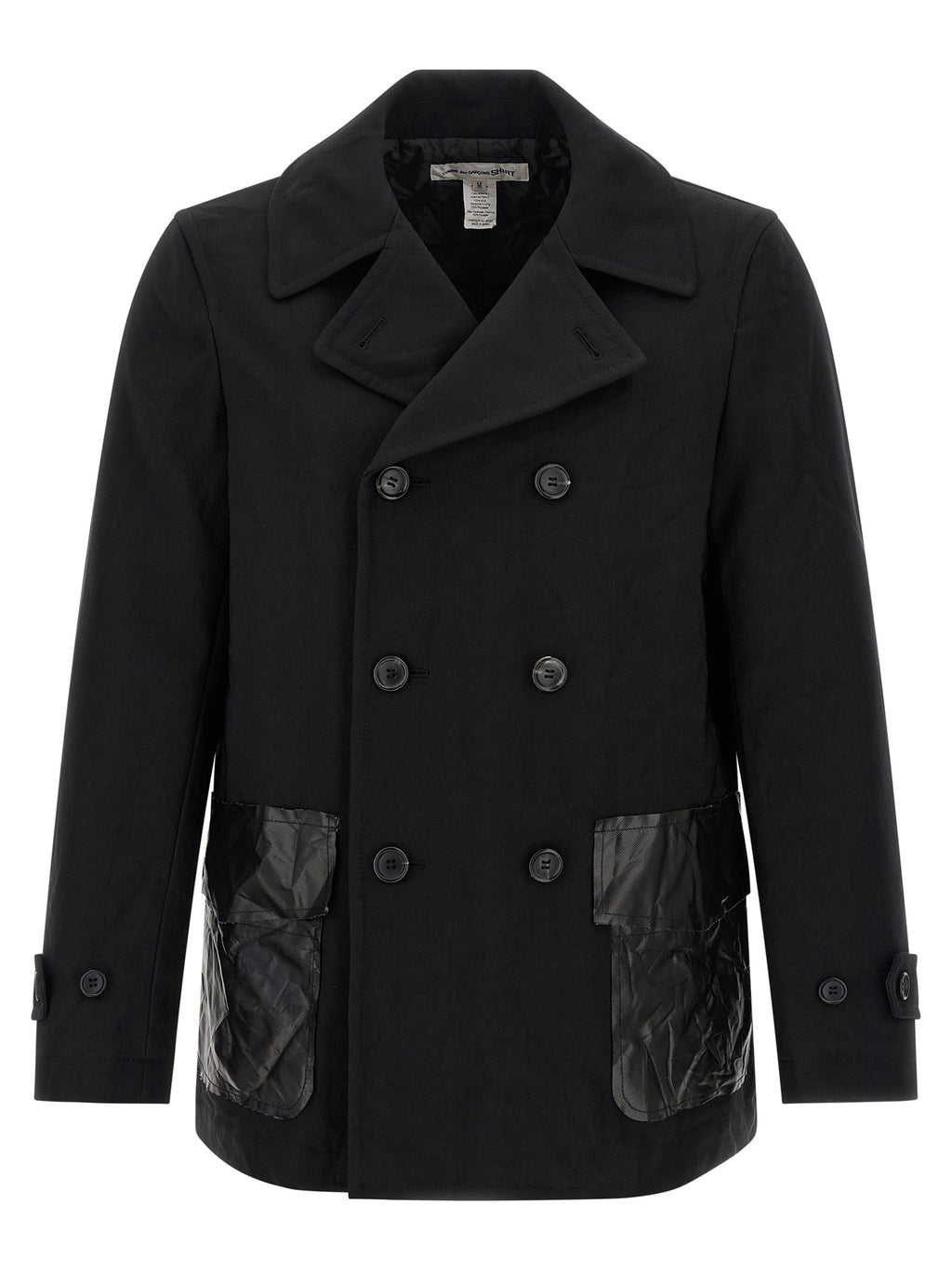 Black Polyester Coat