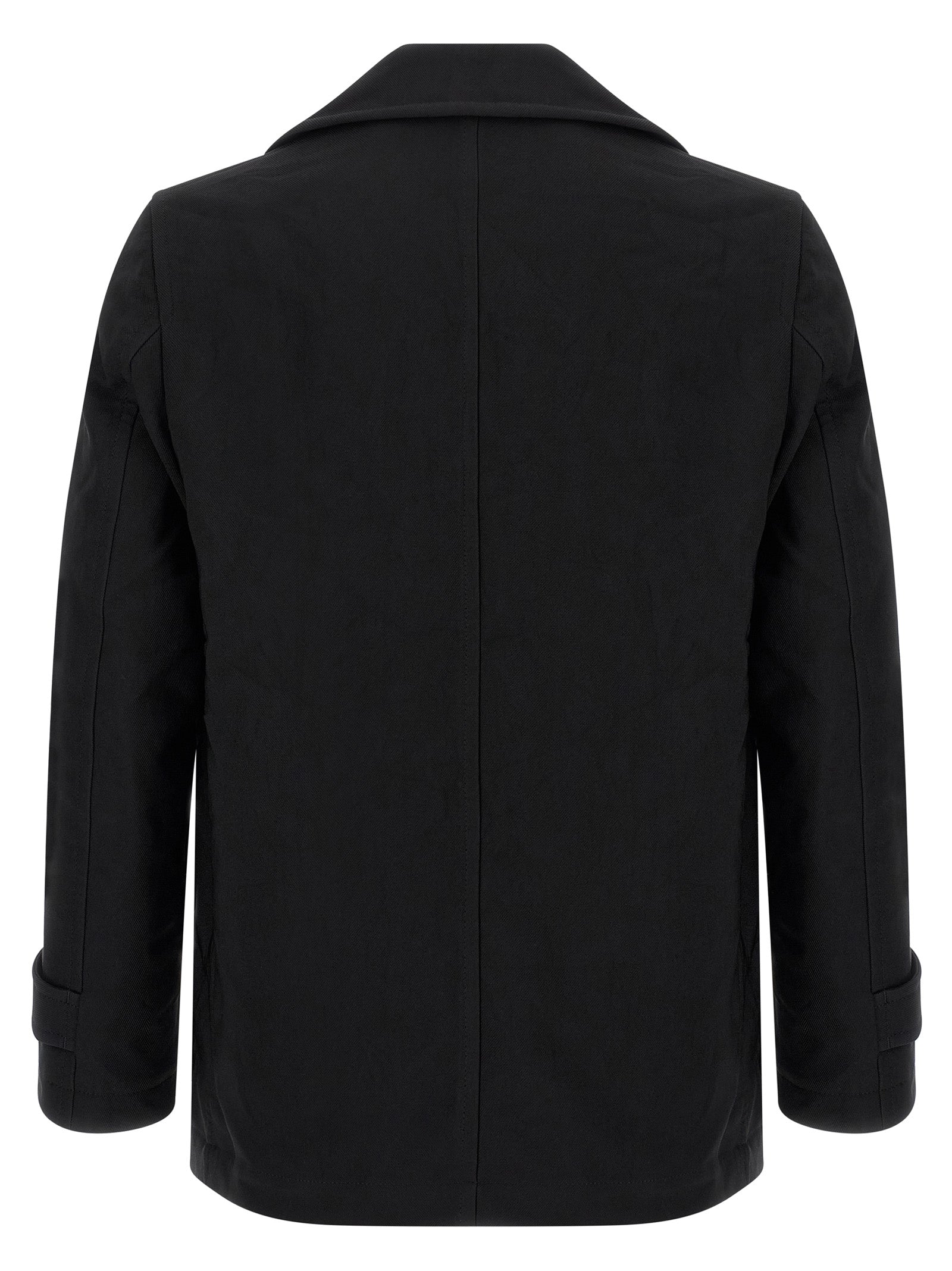 Black Polyester Coat