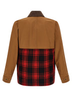 Brown Cotton Shell Jacket