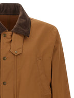 Brown Cotton Shell Jacket