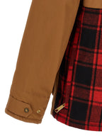 Brown Cotton Shell Jacket