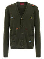 Bicolor Cashmere Cardigan