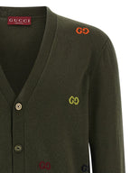 Bicolor Cashmere Cardigan