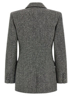 Gray Virgin Wool Blazer