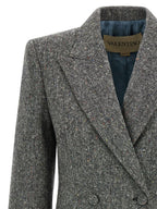 Gray Virgin Wool Blazer