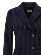 Blue Virgin Wool Coat