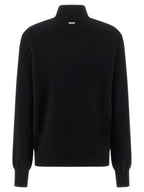 Black Virgin Wool Cardigan