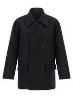 Gray Virgin Wool Coat