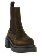 Brown Bovine Leather Chelsea Boots