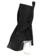 Black Cowhide Ankle Boots