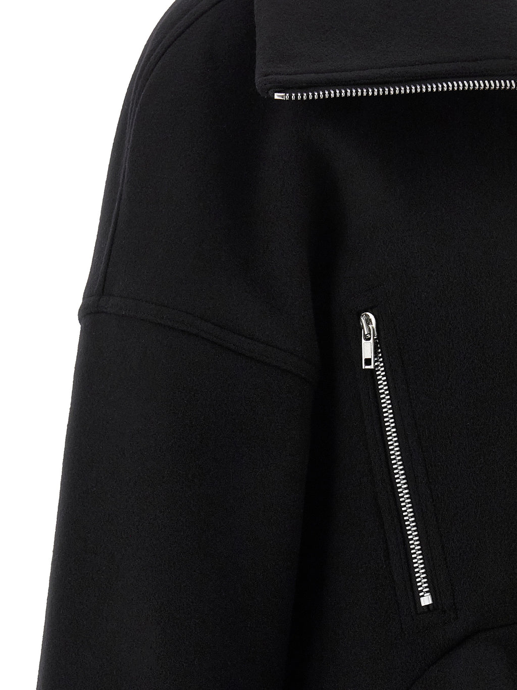 Black Virgin Wool Coat