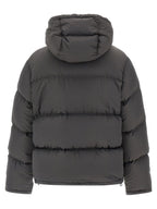 Gray Polyamide Full-Length Jacket