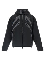 Black Polyamide Full-Length Jacket