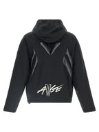 Black Polyamide Full-Length Jacket