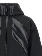Black Polyamide Full-Length Jacket