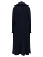 Blue Polyester Cardigan
