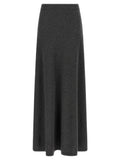 Gray Wool Mini Skirt