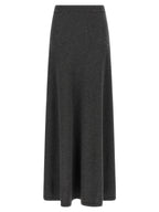 Gray Wool Mini Skirt